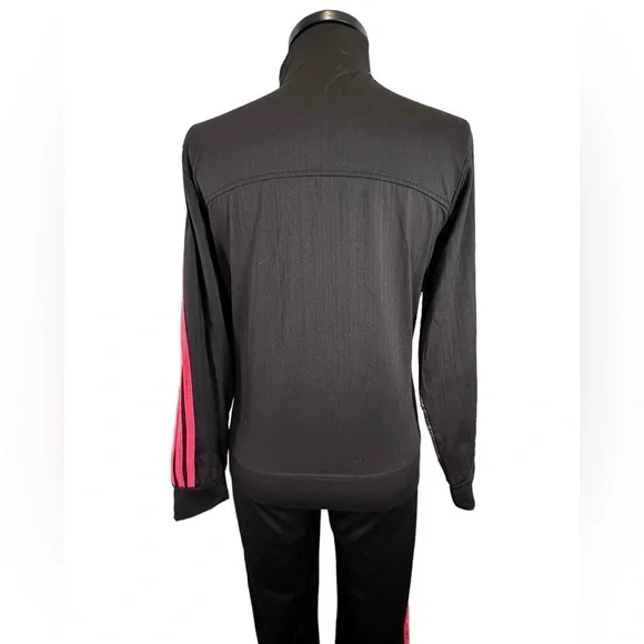 Adidas Black/Pink Athleisure Track Suit Jacket Pants Set GIRLS XL - Picture 5 of 15